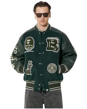 A Bathing Ape Bomber Jassen - Groen