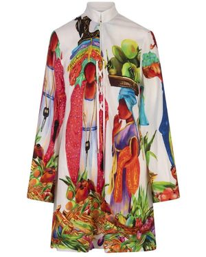 Stella Jean Shirt Dresses - Red