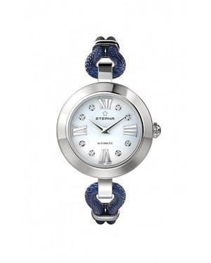 Eterna Edelstahl-Uhr - Blau