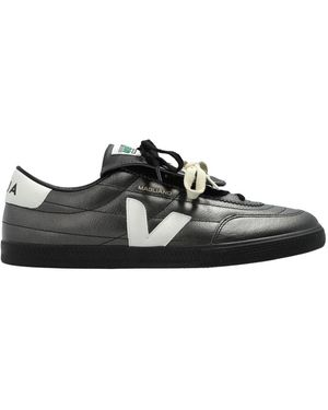 Veja Schoenen ,Zwart ,Katoen Panenka Leren Sneakers