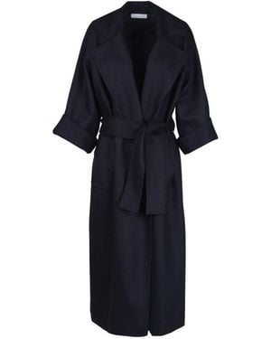 Liviana Conti Belted Coats - Blue