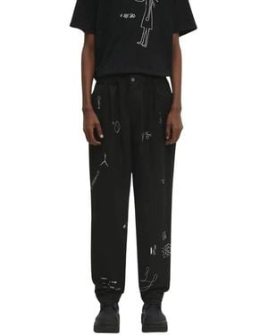 Undercover Rechte Pijpen Broek - Zwart