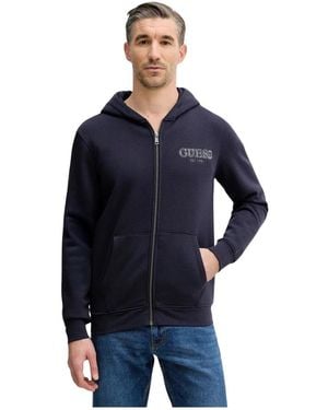 Guess Zip-Through Sweatshirt - Blauw