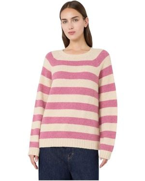Weekend by Maxmara Alpaca En Katoenen Trui - Roze