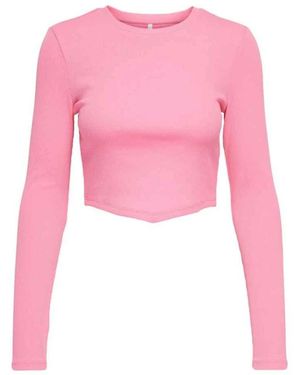 ONLY Tops ,Roze ,Katoen Gebreide Sjaal Top