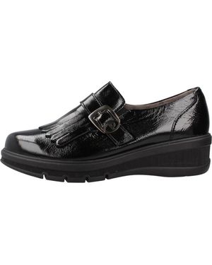 Pitillos Schoenen ,Zwart ,Leer Abotinado Flecos