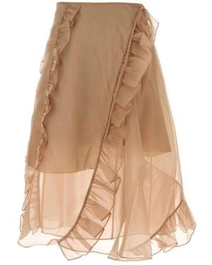 Cecilie Bahnsen Midi Skirts - Natural