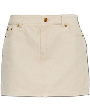 Michael Kors Denim Mini Rok - Naturel
