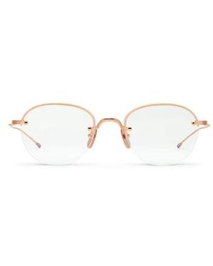 Thom Browne Ueo959A-G0001 Semi-Rimless Ovale Zonnebril - Wit