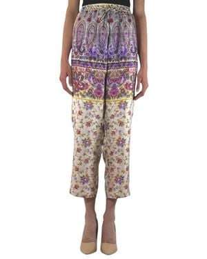 Pierre Louis Mascia Bedruckte Seidenhose - Mehrfarbig