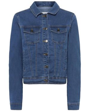 Kaffe Jassen ,Blauw ,Denim Denim Jas