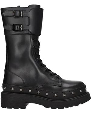 Dior Lace-Up Boots - Negro