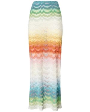 Missoni Shaded Lange Rok - Groen