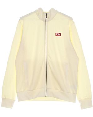 Fila Hoge Hals Rits Sweatshirt Lichtgewicht Jas - Naturel