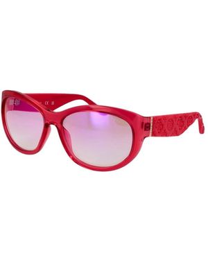 Guess Rosa Verspiegelte Ovale Sonnenbrille - Rot