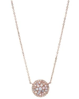 Fossil Accessoires ,Roze ,Necklaces - Metallic