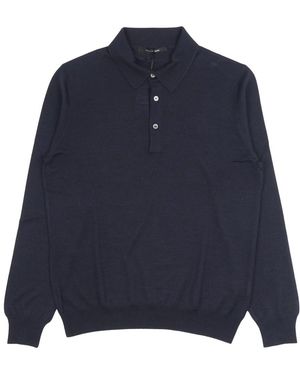 Tagliatore Round-Neck Knitwear - Blue