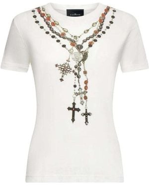 John Richmond Tops ,Wit ,T-Shirts