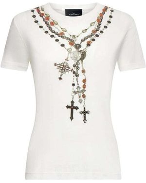 John Richmond Tops ,Wit ,T-Shirts