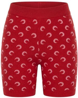 Marine Serre Casual Shorts - Red