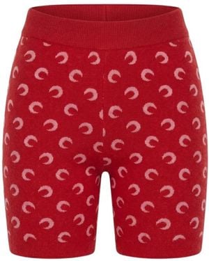 Marine Serre Short Shorts - Red