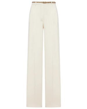 Max Mara Broeken ,Wit ,Polyester Corvino Broeken