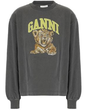 Ganni Sweatshirts - Gris