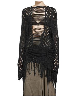Yehuafan Round-Neck Knitwear - Negro