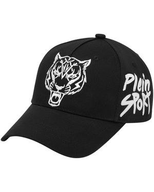 Philipp Plein Fitness ,Zwart ,Katoen Baseball Cap Tiger