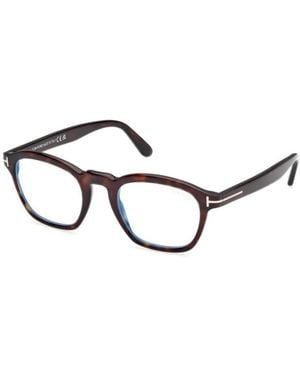 Tom Ford Runde Optische Fassung - Braun