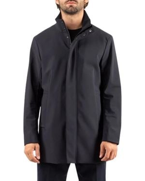 Emporio Armani Single-Breasted Coats - Black