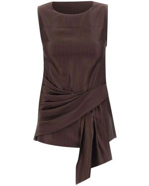 Loulou de Saison Sleeveless Tops - Brown