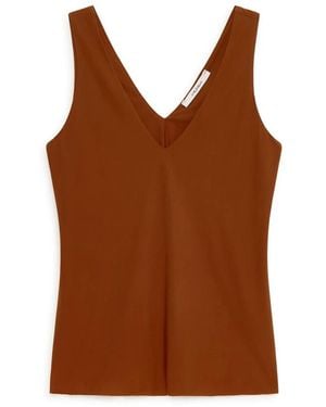 Maliparmi Sleeveless Tops - Brown