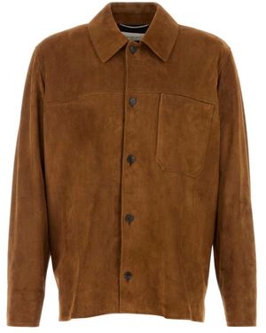 Saint Laurent Leather Jackets - Brown