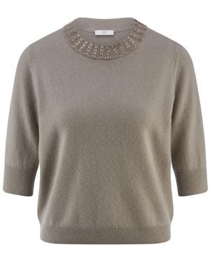Riani Rundhals-Strickware - Grau