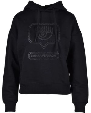 Chiara Ferragni Stilvolles stricktop polyester baumwollmischung - Schwarz