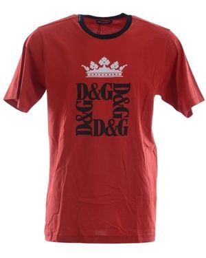Dolce & Gabbana Korte Mouw Mode T-Shirt - Rood