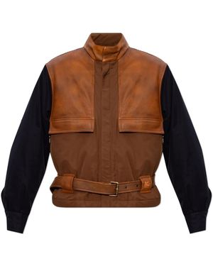 Etro Jassen ,Bruin ,Leather Jassen