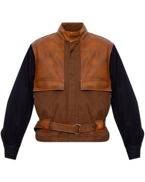 Etro Jassen ,Bruin ,Leather Jassen
