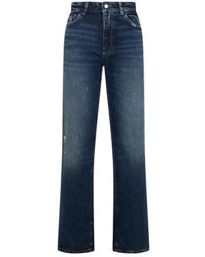 ICON DENIM Jeans ,Blauw ,Katoen Didy Straight Leg Jeans