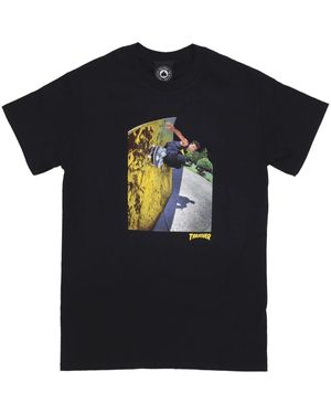 Thrasher Schwarzes Wallride Tee Kurzarm T-Shirt