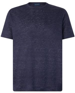 Paul & Shark Leinen T-Shirt - Blau