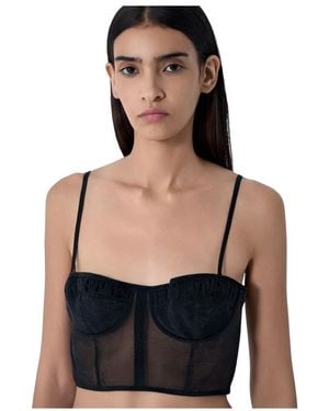 Cecilie Bahnsen Sleeveless Tops - Zwart