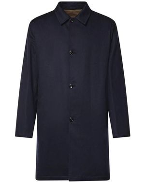 Sartorio Napoli Single-Breasted Coats - Blu