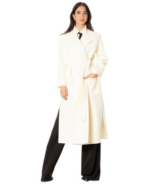 SIMONA CORSELLINI Belted Coats - Natural