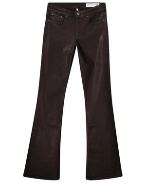 Rag & Bone Broeken ,Bruin ,Katoen Wijde Broek - Zwart