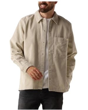 Calvin Klein Corduroy Overshirt Casual Stijl - Naturel