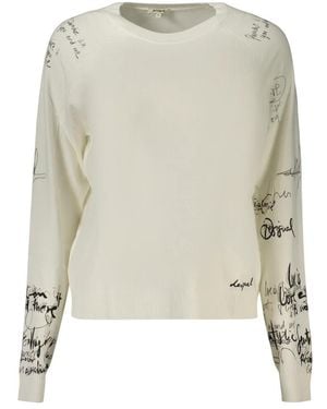 Desigual Round-Neck Knitwear - Neutro