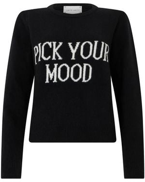 Alberta Ferretti Round-Neck Knitwear - Black