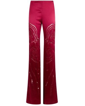 Alberta Ferretti Broeken ,Veelkleurig ,Palazzo Broek - Rood